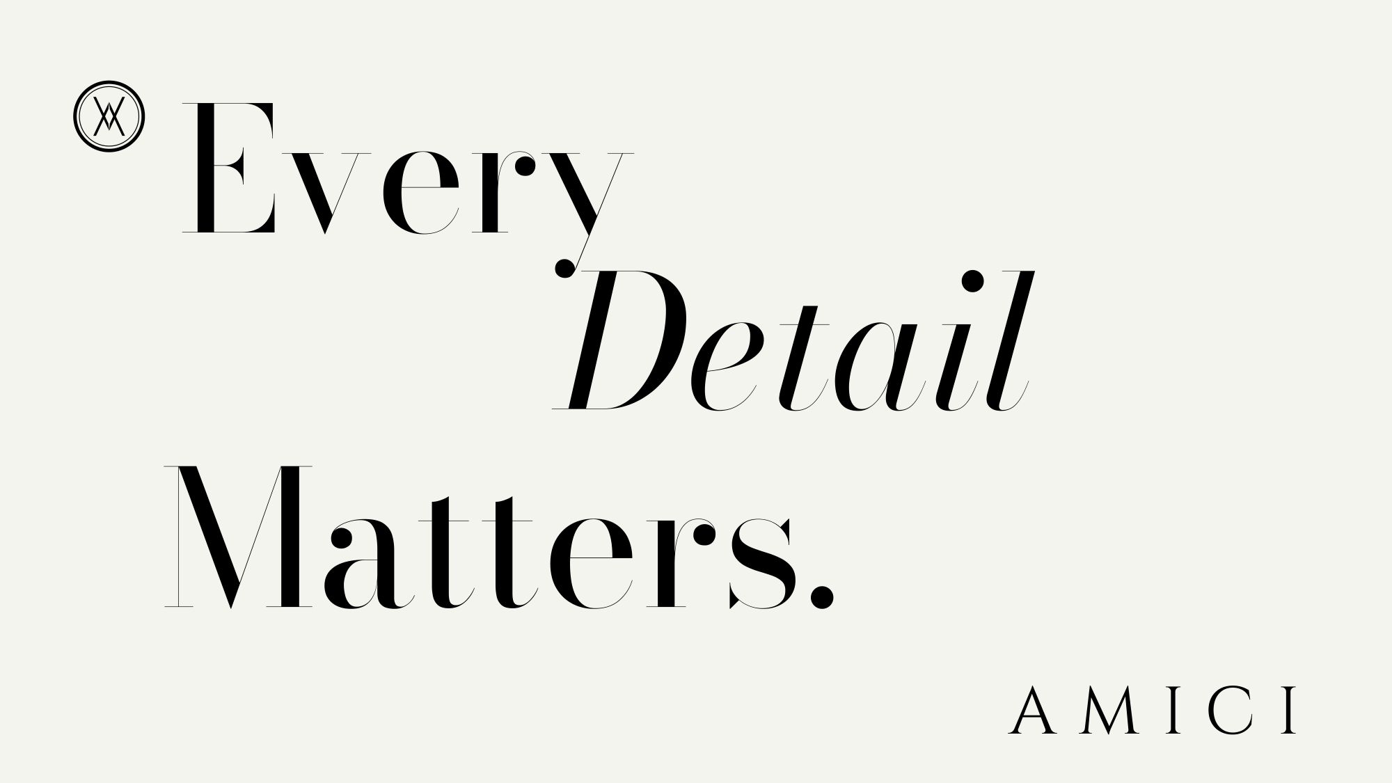 AMICI — brand work