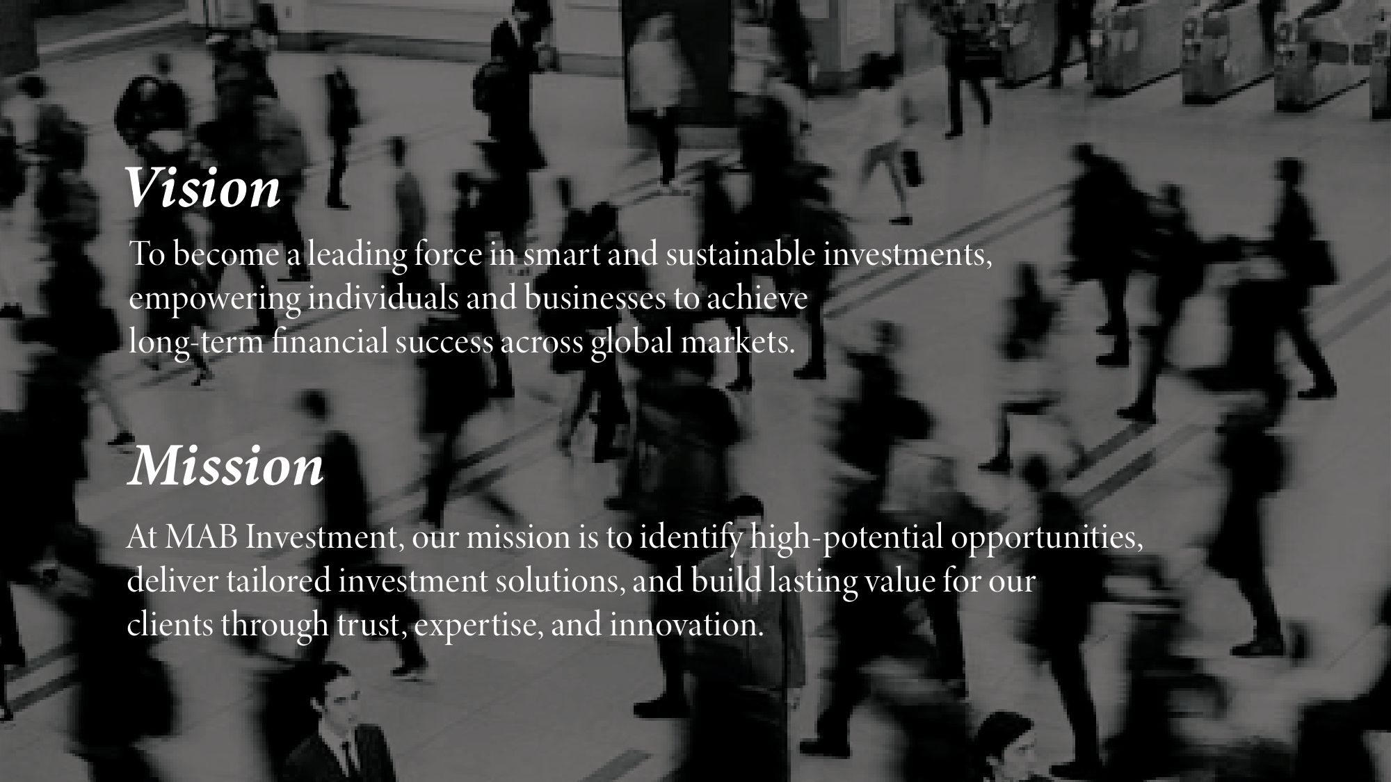MAB Investment — brand work